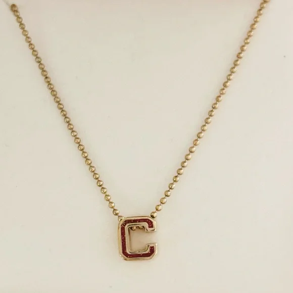 Coach Vintage C Gold Necklace and Earrings Set - Picture 2 of 9
